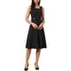 thumbnail image 1 of INSPIRE CHIC Vestido Vintage de Trabajo para Mujeres Línea A Cuello Cuadrado Sin Mangas Oficina Formal Vestidos de Noche Midi XS Negro, 1 of 6
