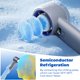thumbnail image 4 of Turboventilador portátil HandFan, 5200 mAh, 13000 RPM, 100 velocidades, color gris, 4 of 9