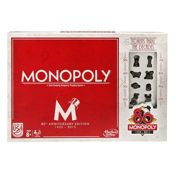 Juego de mesa Monopoly Edición del 80 aniversario