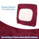 thumbnail image 4 of Uxcell 1 Pack Funda de Cojín de Sofá, 20"x20" Funda de Cojín de Sofá Elástica de Poliéster, Rojo Vino, 4 of 6