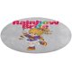 thumbnail image 1 of Alfombra Redonda Rainbow Brite Felpa Coral 60cm, 1 of 6
