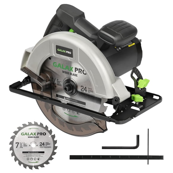Sierra circular con cable GALAX PRO de 7,25" y 11 A, 6000 RPM