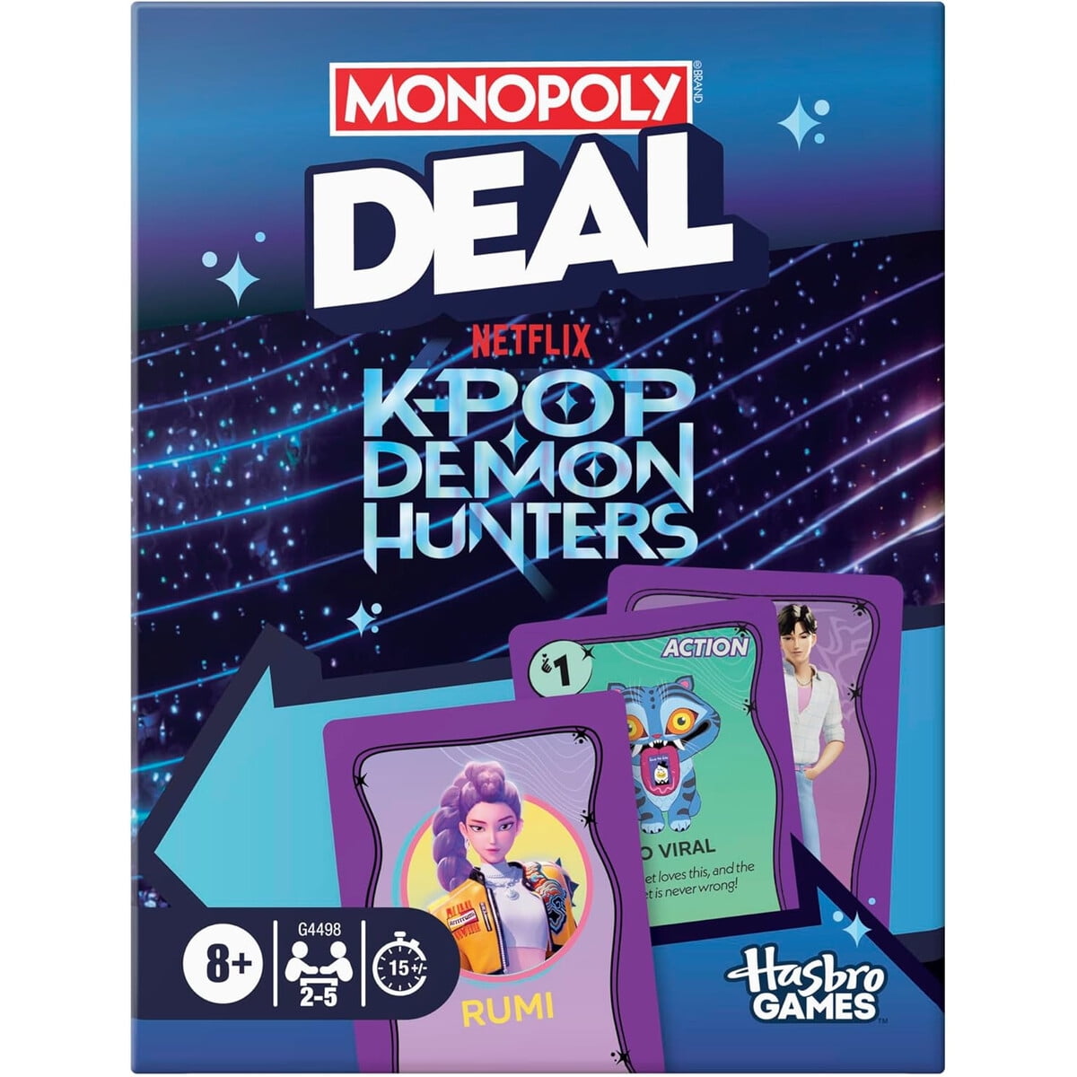 Hasbro - Juego De Cartas Monopoly Deal Kpop Demon Hunters 25