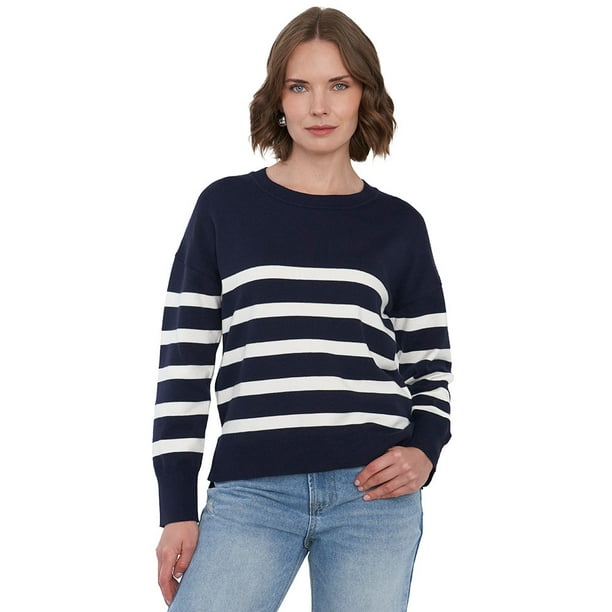Sweater Mujer Cuello Redondo Navy Corona