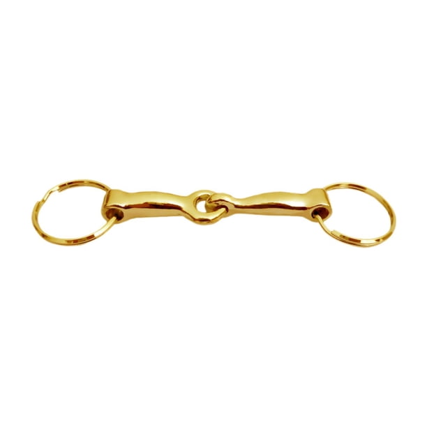 Llavero Con Bocado De Caballo, Recuerdo De Fiesta, Decoración De Bolso, Colgante, Llavero De Aleación Dorado
