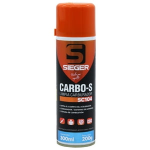 Limpia Carburador Carbo-S Sc104 300Ml Sieger Naranja Claro