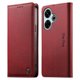 thumbnail image 1 of Funda Billetera de Cuero para [Xiaomi Redmi 13], Bloqueo RFID, Tarjetas y Soporte Rojo, 1 of 5
