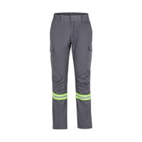 T-World - Pantalon Gabardina Dual Hi Vis Con Cinta Dia Y Noche Gris