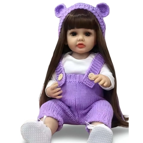 Genérico - Muñeca Bebé Realista De 55 Cm 100% Silicon Con Traje Y Accesorios