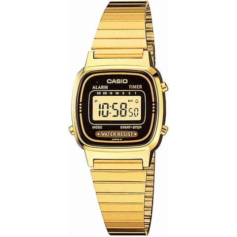 Reloj Digital Casio La670Wga-1Cr Dorado Mujer