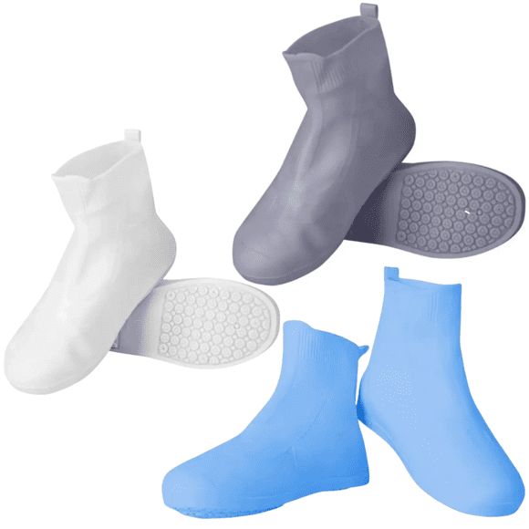 Funda de Silicona Impermeable para Zapatos Cubre Calzado Lluvia Antideslizante Talla M