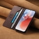 thumbnail image 4 of Funda Billetera de Cuero para [iPhone 12], Bloqueo RFID, Tarjetas y Soporte Café, 4 of 5