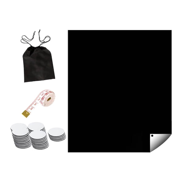 Blackout Shade Persiana Opaca portátil, práctica Cortina Opaca de privacidad Ligera para Bricolaje para el Dormitorio de la guardería del bebé, Negro 145cmx200cm