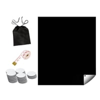 Magideal - Blackout Shade Persiana Opaca Portátil, Práctica Cortina Opaca De Privacidad Ligera Para Bricolaje Para El Dormitorio De La Guardería Del Bebé, Negro 145Cmx200Cm
