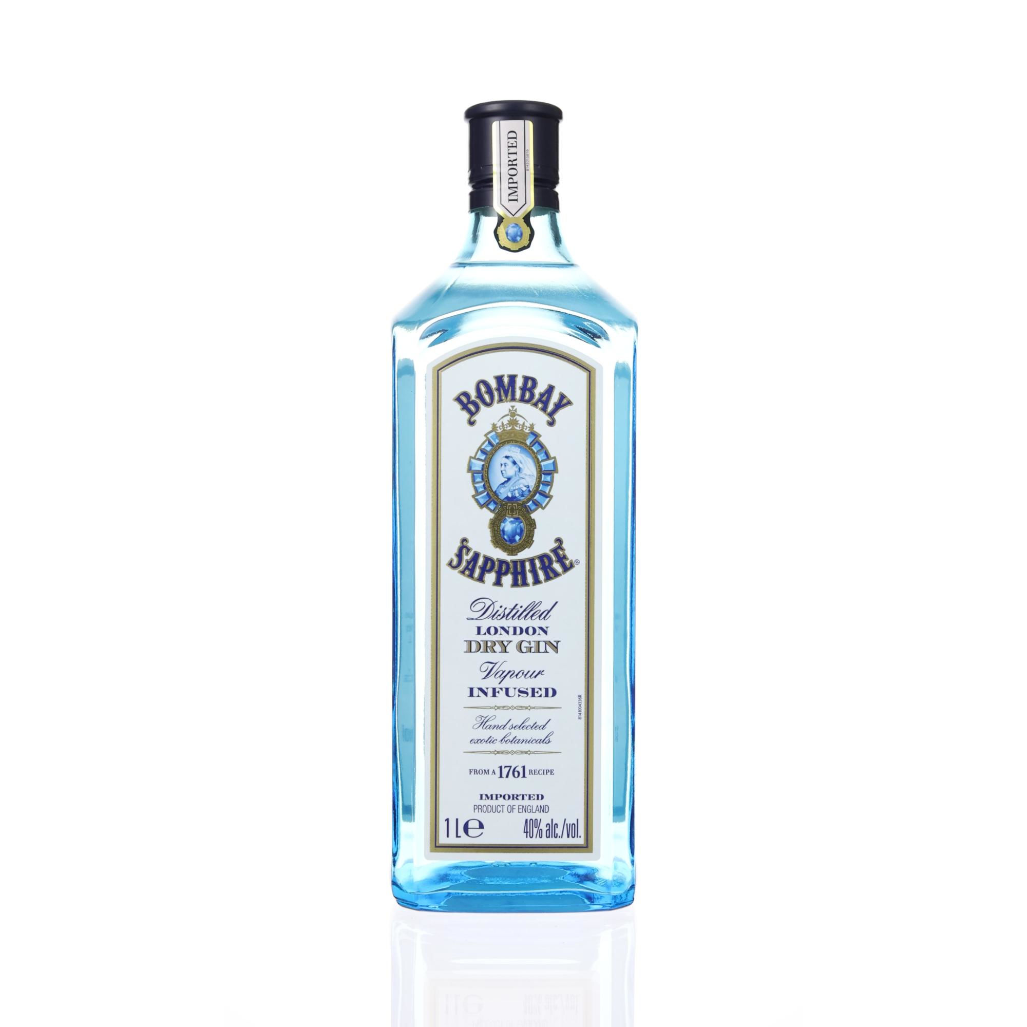 Gin London Dry Sapphire 47° Botella 1 L Bombay