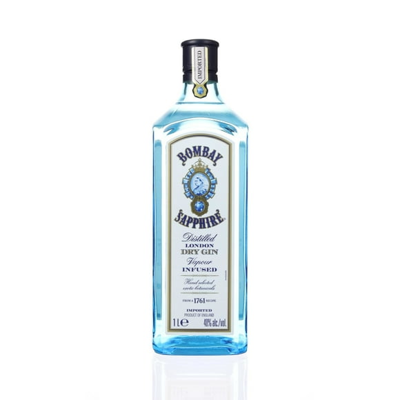 Gin London Dry Sapphire 47° Botella, 1 L