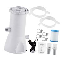 Magideal - Bomba De Filtro De Piscina De 1000 Galones, Bomba De Agua Eléctrica, Enchufe Estadounidense Reutilizable Premium Práctico Fácil De Limpiar Sobre El Su