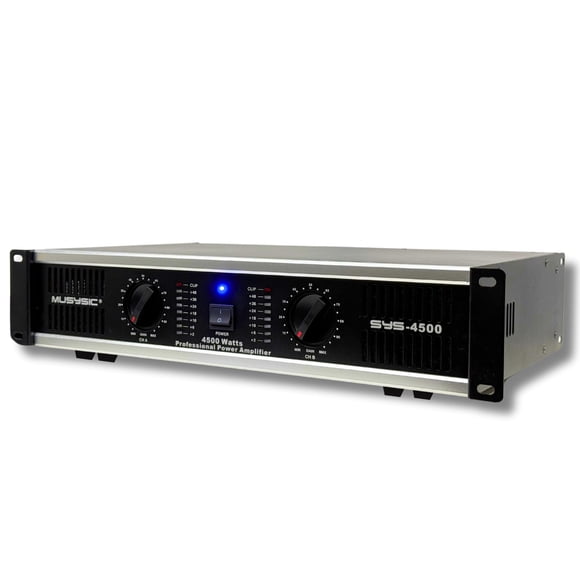 Amplificador de potencia MUSYSIC SYS-4500 4500W, 2 canales, 2U, rack