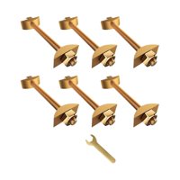 Bothyi - Conectores De Fijación Para Muebles M8X100 Mm, Fijaciones De Unión Para Mesas Y Muebles (6 Piezas)