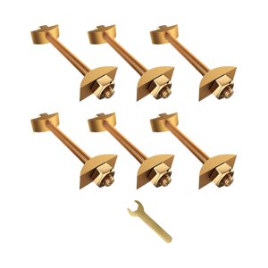 Bothyi - Conectores De Fijación Para Muebles M8X100 Mm, Fijaciones De Unión Para Mesas Y Muebles (6 Piezas)