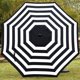 thumbnail image 5 of Sombrilla de patio Sunnyglade, 9 pies y 8 varillas, negro y blanco, 5 of 5
