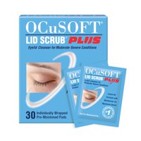 Toallitas Para Párpados Ocusoft Lid Scrub Plus, Humectantes, 30 Unidades
