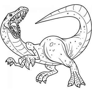 Rienda Libre Graphics - Decomural Velociraptor Roar Dinosaur Ws-33652