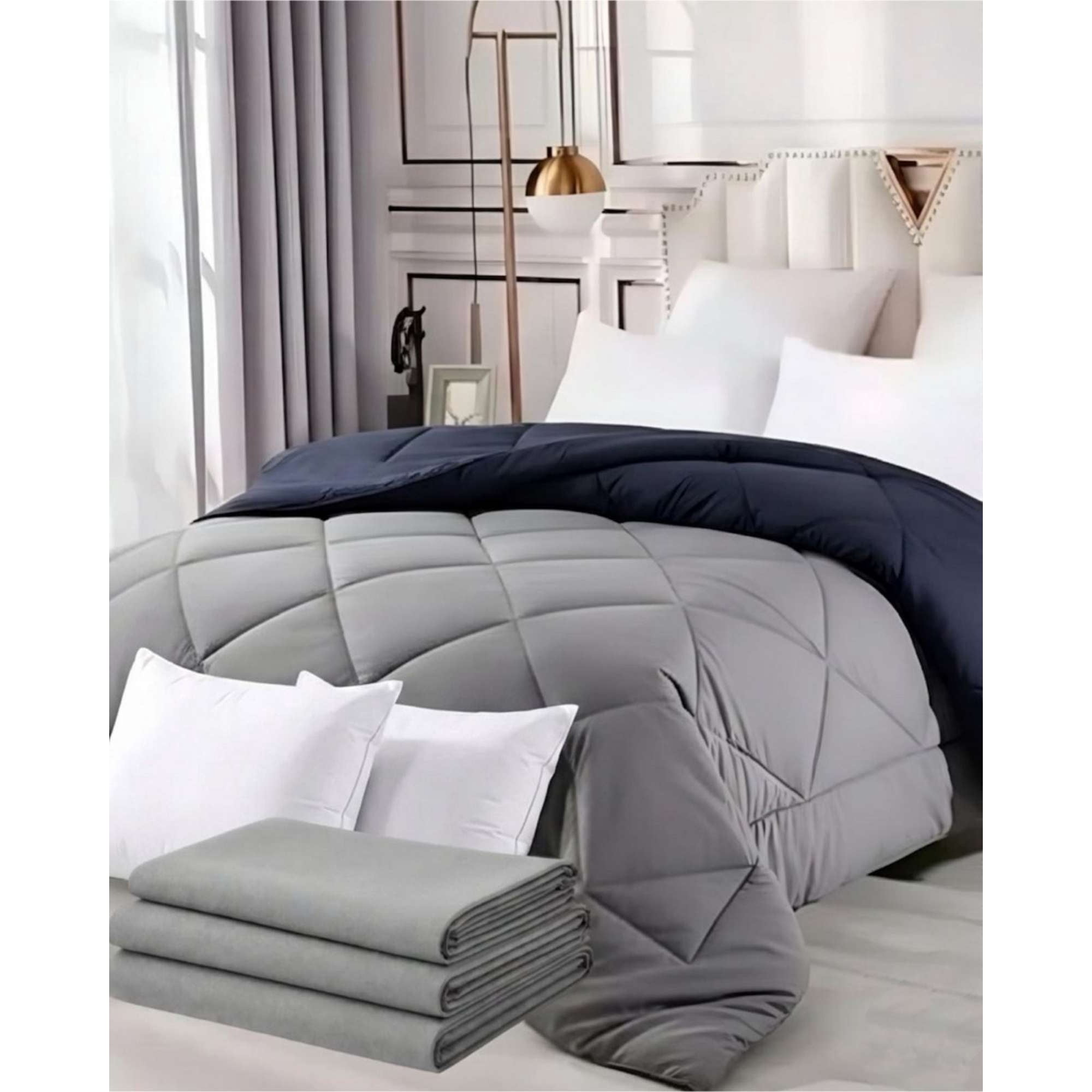 Rouss - Set Sábanas Mas Plumón Nordico Mas 2 Almohadas 2 Plazas 200cm X 230 Cm