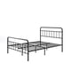thumbnail image 1 of Base de cama metal negra FLORENCE Zinus 2 plazas 150x190x36, 1 of 5