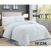 Aladdins Shop - Cobertor De Invierno De Plush Y Chiporro 2 Plazas Color Blanco