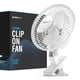 thumbnail image 1 of Ventilador con clip NEXAIR NF001-WH-Q de 6 pulgadas, 2 velocidades, rotación 360, 1 of 7