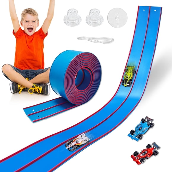 Pista De Carreras Para 4 Autos 4 5 M Flexible Doble Carril