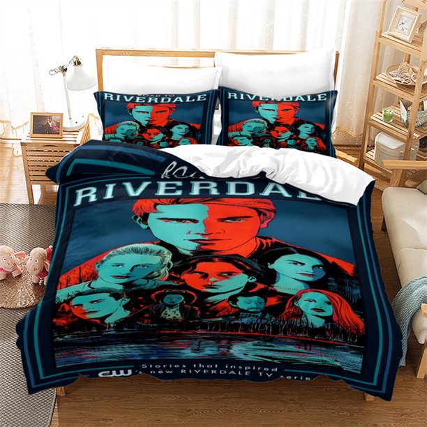 Cover Set Bedding Set Home Textiles Riverdale Storins That Inpired Gift3-Piece Bedding Set (1 Duvet Cover + 2 Pillow Shams)
