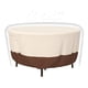 thumbnail image 1 of Funda para muebles de patio Tuyeho para mesa redonda 84 cm x 71 cm, beige, 1 of 7