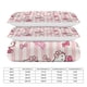 thumbnail image 3 of Cartoon Hello Kitty Stripes 3 Pieces Duvet Cover Set Full Size Super Soft Fade Resistant Microfiber, 3 of 4
