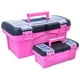 thumbnail image 1 of Caja de herramientas Pink Power para mujer, organizador de costura y manualidades, paquete de 2, 1 of 3