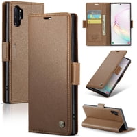Caseme Tipo Cartera Samsung Galaxy Note 10 Plus Con Cierre Magnético, Rfid, Tarjetero, Soporte, Carga Inalámbrica