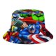 thumbnail image 1 of Los Súper Héroes de Marvel Sombrero bucket para adultos, gorra de protección solar, sombrero de pescador plegable para viajes al aire libre, pesca y actividades de verano, 1 of 6