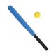 thumbnail image 1 of Juego De Bate Y Pelota De Béisbol, Juguete Educativo Ligero De 21 Pulgadas, Juegos De Béisbol, Color Azul, 1 of 5
