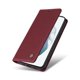 thumbnail image 2 of Funda Billetera de Cuero para Samsung Galaxy S21 con Tarjetero y Soporte - Tapa Magnética Rojo, 2 of 6
