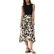 thumbnail image 2 of INSPIRE CHIC Vestido sin mangas de verano para mujer con diseño de patrón y cuello redondo, talla XS, negro beige, 2 of 6