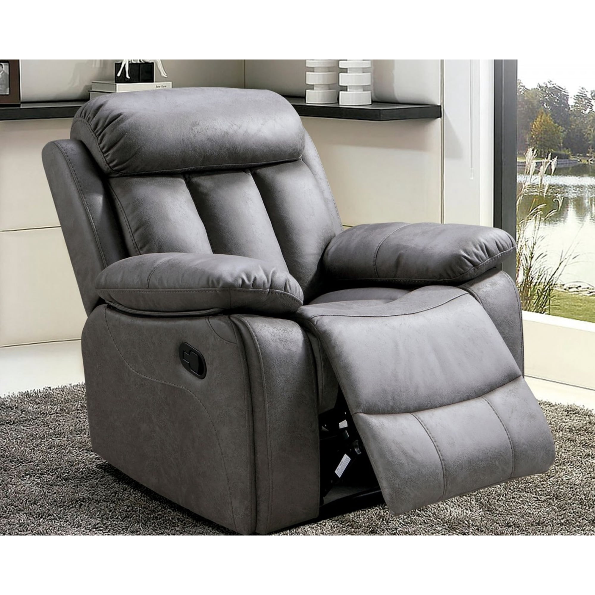 Punto Deco - Sillón Reclinable Brescia Elite 1 Cuerpo Gris