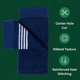 thumbnail image 3 of Toalla de Golf Golf Guys 48 cm x 112 cm Rayas Azul/Blanco, 3 of 7