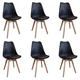 thumbnail image 1 of Pack 6 Sillas De Comedor Tulip Acolchada Negro, 1 of 7