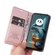 thumbnail image 3 of Funda Billetera de Cuero para Motorola MOTO G05 con Tarjetero y Soporte - Tapa Magnética Rosa, 3 of 6