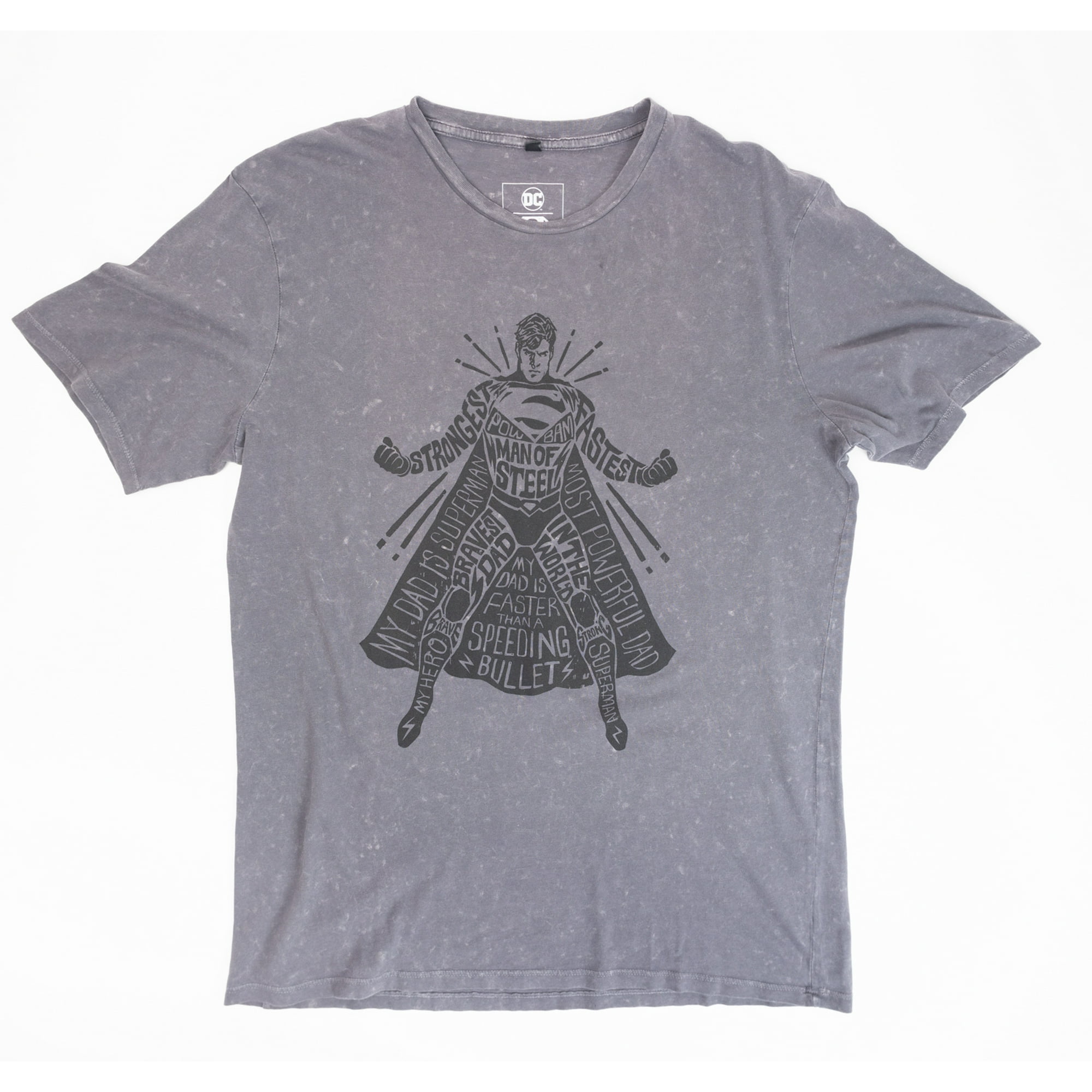 Polera Hombre You Dc Comics Superman Gris