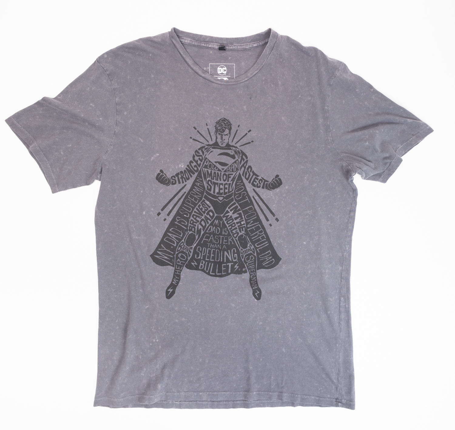 Polera Hombre You Dc Comics Superman Gris