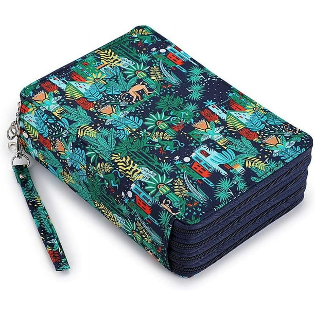 Estuche para lápices de colores con 200 ranuras para bolígrafos Estuche para lápices de gran capacidad Caja de almacenamiento para lápices con asa con práctico estuche para lápices de colores $ Estuch