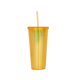 thumbnail image 1 of Vaso Con Bombilla Amarillo 700 Ml, 1 of 3
