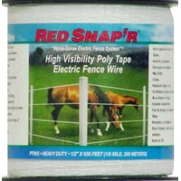 Cinta Adhesiva Eléctrica Para Vallas Dare Poly White, 0,5 Cm X 200 M, Acero Inoxidable